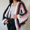 10 Crochet Granny Hexagon Cardigan Free Patterns