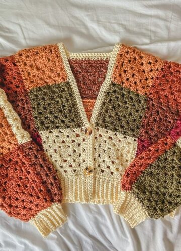 10 Crochet Granny Square Cardigan Free Patterns