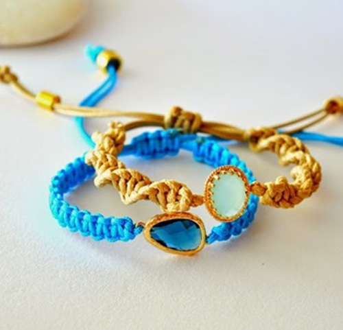 Macrame Gemstone Bracelet Free Patterns