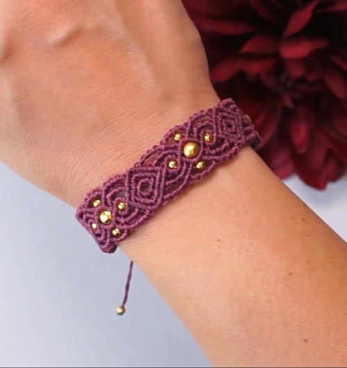 Boho macrame bracelet free patterns