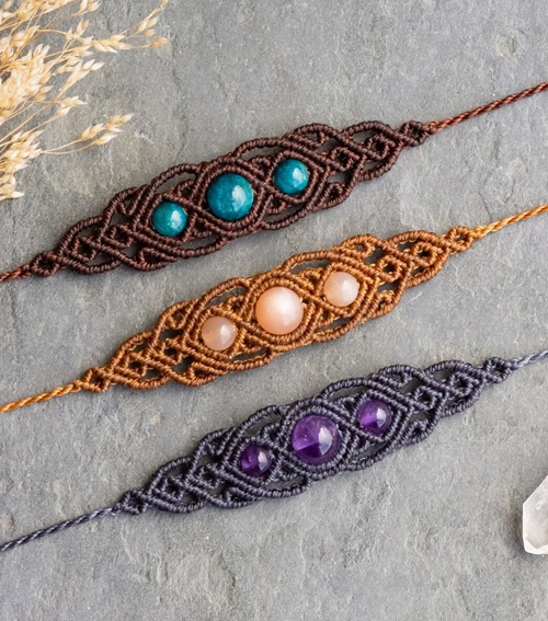 Boho macrame bracelet patterns