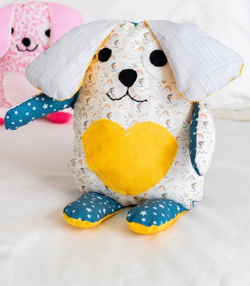 Stuffed dog pillow