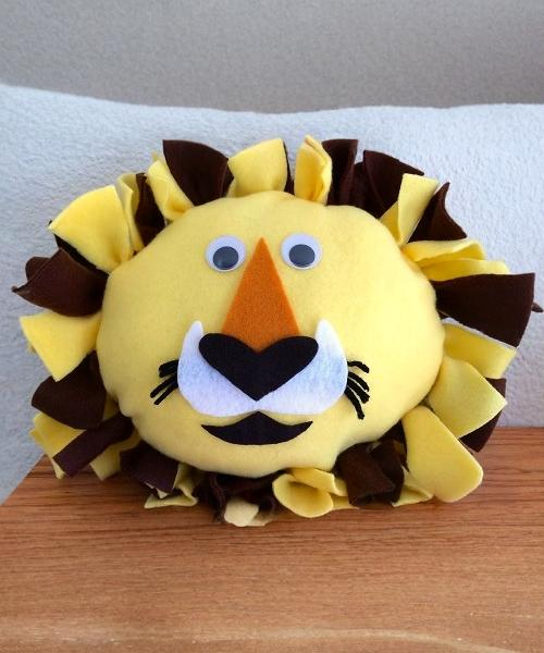 Lion Head Pillow