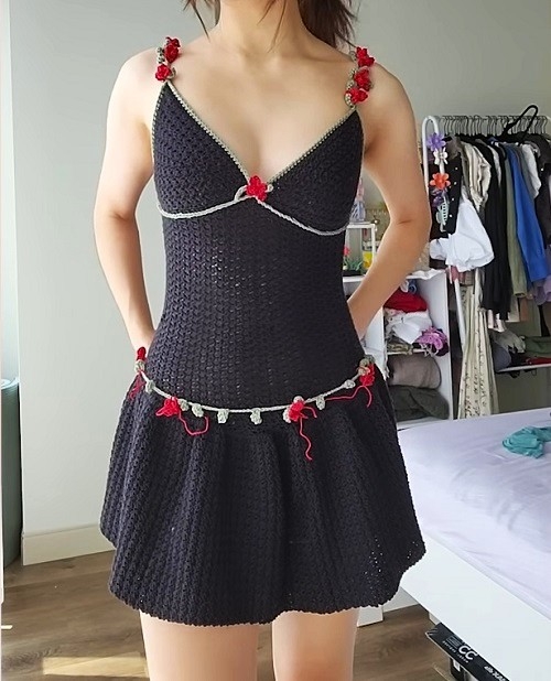 Black Corset Style Dress