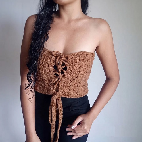 Crochet Tube Corset Top Free Patterns 1