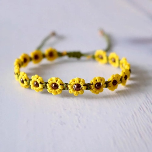 top Macrame Flower Bracelet Free Patterns