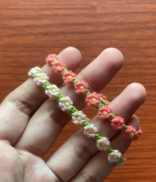 Macrame Flower Bracelet Free Patterns