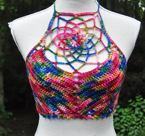 Crochet Mandala Crop Top Free Patterns