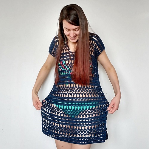 Easy and Cute Crochet Beach Cover up Patterns 4