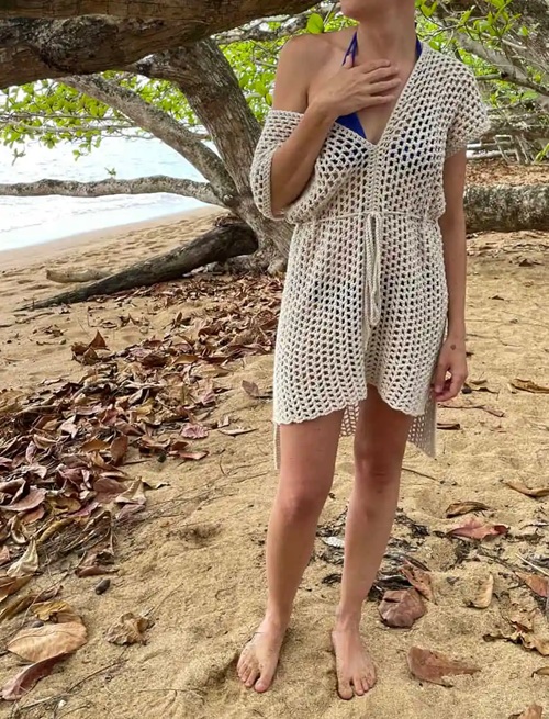 Crochet Beach Cover up Free Patterns 2