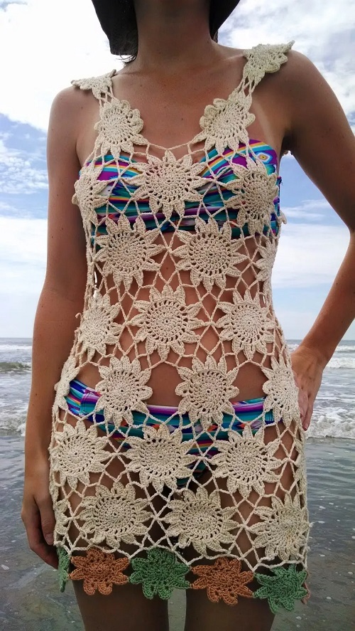 Easy and Cute Crochet Beach Cover up Patterns 2