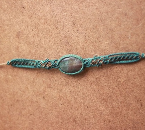 Macrame Gemstone Bracelet Free Patterns