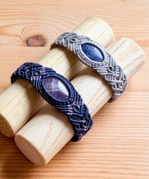 beautiful Macrame Gemstone Bracelet Free Patterns