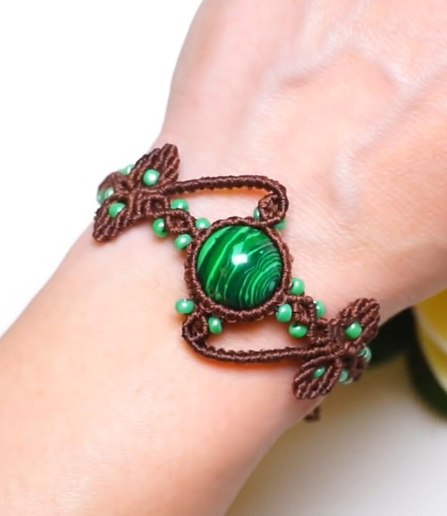 Macrame Gemstone Bracelet Free Patterns