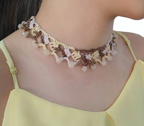 Beaded Crochet Choker Tutorial