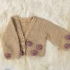 5 Crochet Rose Baby Cardigan Free Patterns