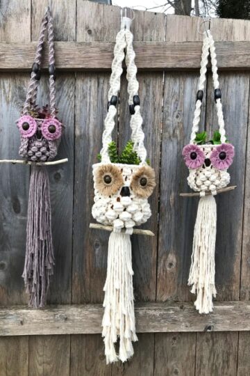 7 Macrame Animal Plant Holder Free Patterns