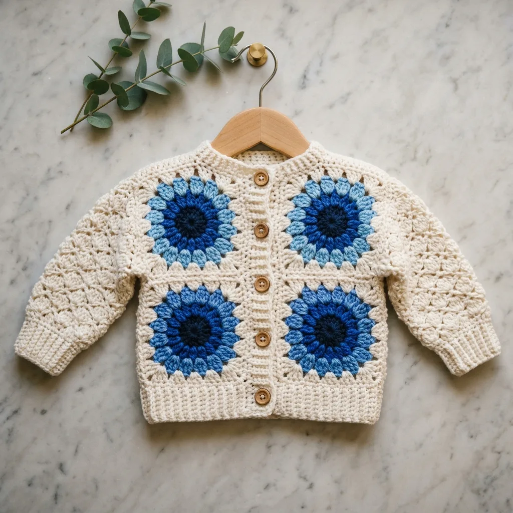 Adorable Granny Square Baby Cardigan Pattern for Beginners