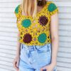 10 Crochet Sunflower Top Free Patterns