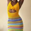 14 Crochet Cut-Out Mini Dress Free Patterns