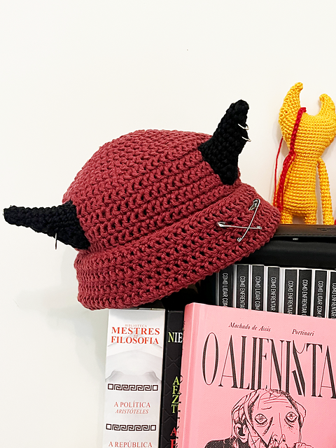 Crochet Horn Beanie