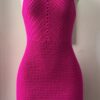 7 Crochet Mini Halter Dress Free Patterns