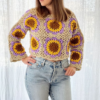 8 Crochet Floral Pullover Free Patterns