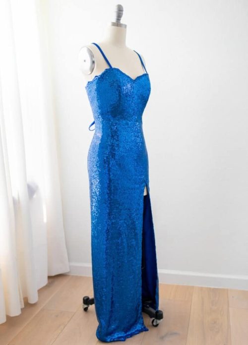 Sequin Tie-Back Dress