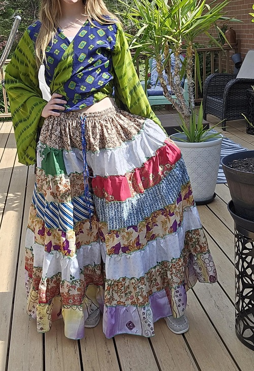 Boho Hippie Patchwork Palazzo Pants