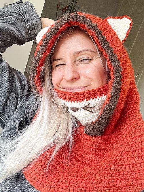Fox Hooded Cowl CROCHET PATTERN