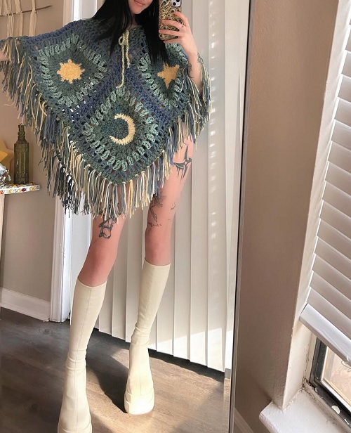 Celestial Poncho Free Crochet Patterns 7