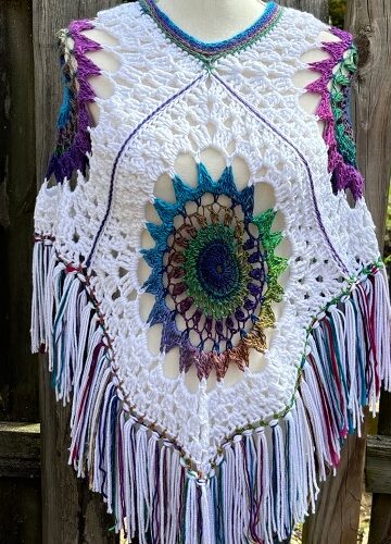 6 Celestial Poncho Free Crochet Patterns