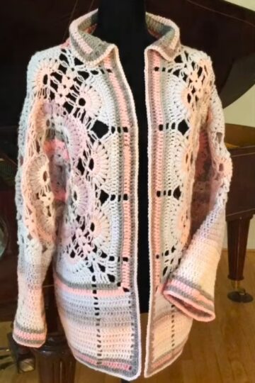 8 Crochet Hexagon Jacket Free Patterns